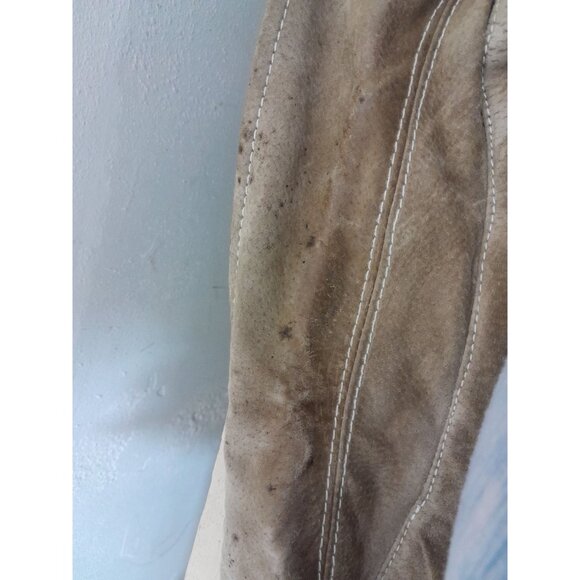 Wilsons Leather Mens Suede M. Julian Outdoor Fall Winter Leather Jacket XL Tan - Picture 8 of 9